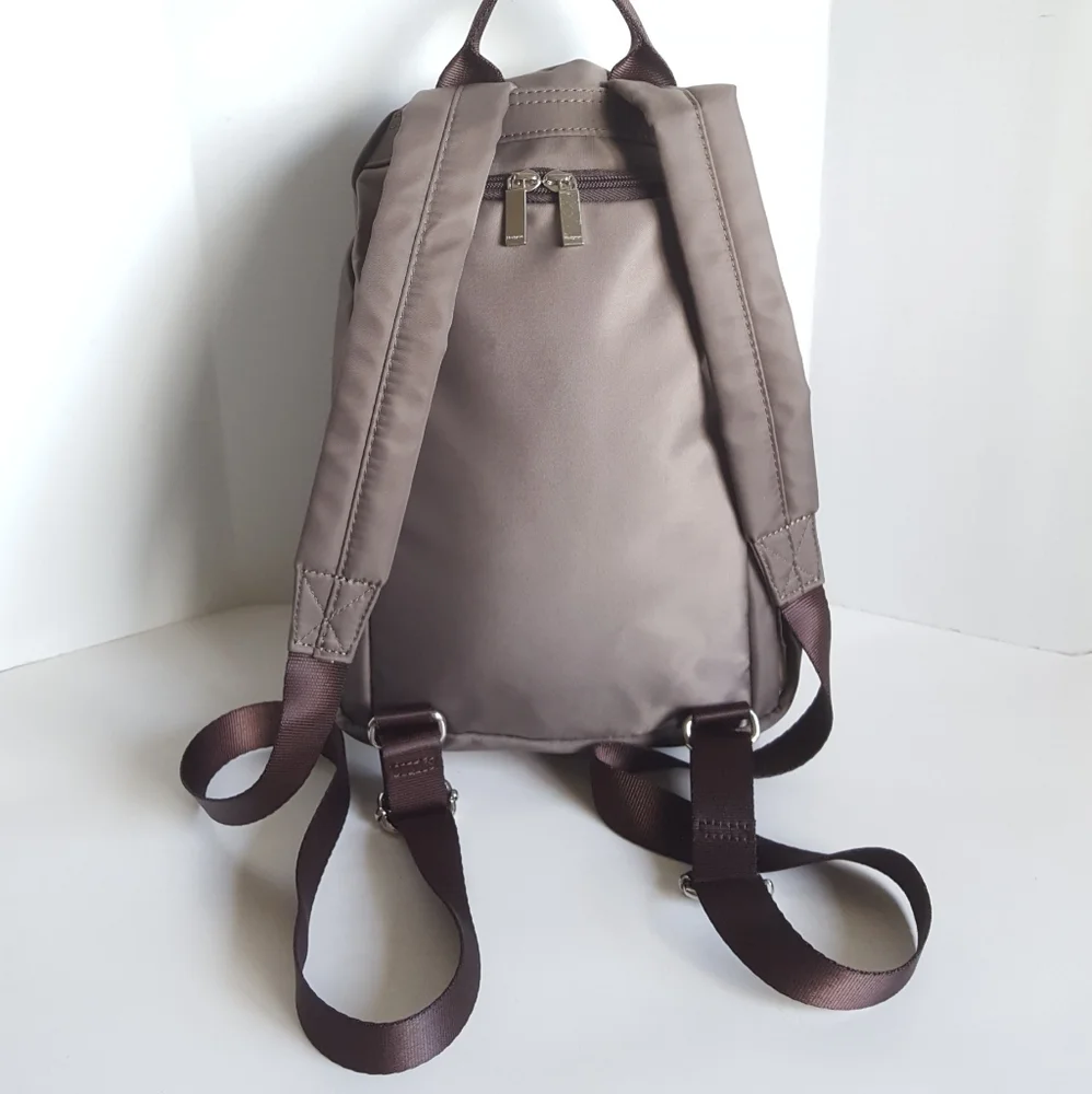 Hedgren RFID Vogue Small Backpack Sephia Brown NEW